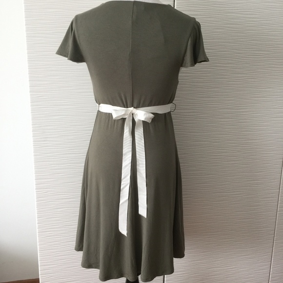 Bebe Olive Ribbon and Weave Dress - Picture 3 of 8
